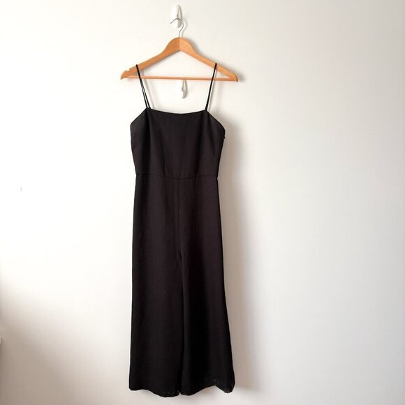 Aritzia Babaton Estaban Skinny Strap Jumpsuit Black Size 4 - Picture 4 of 9